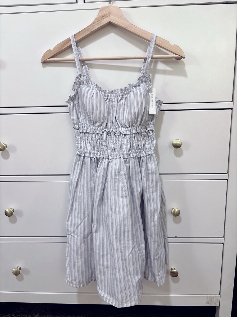 Abercrombie Bra-Free Smocked Waist Mini Dress XXS Petite